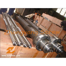 Kabra Extrusion PVC Paralelo Doble Tornillo y Barril